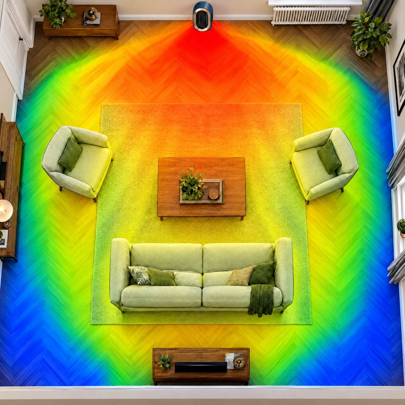 Thermal image: from above